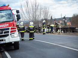 Karambol a 61-es főúton, Nagykanizsa határában, fotó: Gergely Szilárd