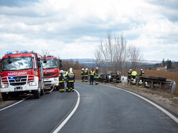 Karambol a 61-es főúton, Nagykanizsa határában, fotó: Gergely Szilárd