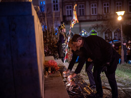 Petőfi Sándor születésének 196. évfordulójára emlékeztek, fotó: Gergely Szilárd