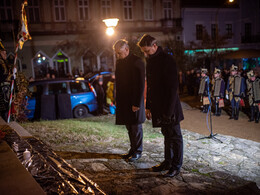 Petőfi Sándor születésének 196. évfordulójára emlékeztek, fotó: Gergely Szilárd