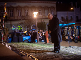 Petőfi Sándor születésének 196. évfordulójára emlékeztek, fotó: Gergely Szilárd