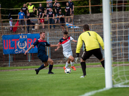 Győztes ünnep a Bányász-stadionban, fotó: Gergely Szilárd