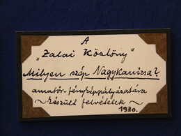 Fényírók Nagykanizsán 1860-1930 , fotó: Bakonyi Erzsébet