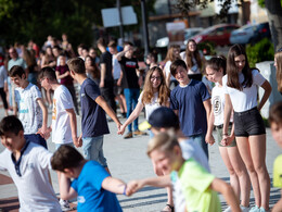 Néptánc flashmob az Erzsébet téren, fotó: Gergely Szilárd