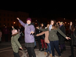 Flashmob a koraszülött gyermekekért, fotó: Bakonyi Erzsébet