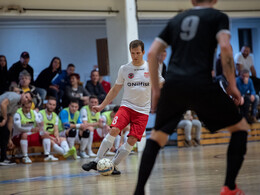 Győzelem a fordulatok futsalmérkőzésén, fotó: Gergely Szilárd