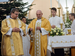 Éjféli mise a Felsőtemplomban, fotó: Gergely Szilárd