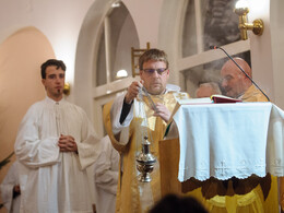 Éjféli mise a Felsőtemplomban, fotó: Gergely Szilárd