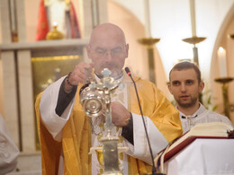 Éjféli mise a Felsőtemplomban, fotó: Gergely Szilárd