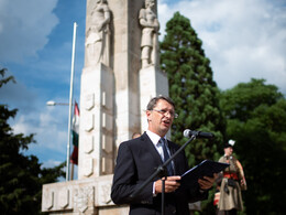 Városi megemlékezés, fotó: Gergely Szilárd