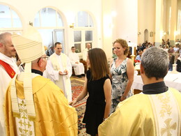 Bérmálkozás a Felsőtemplomban, fotó: Bakonyi Erzsébet