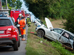 Hármas karambol a 74-es főúton, fotó: Gergely Szilárd