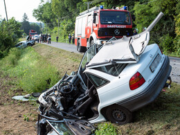 Hármas karambol a 74-es főúton, fotó: Gergely Szilárd