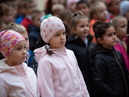 Címeravató ünnepséget tartottak a Zrínyi iskolában, fotó: Gergely Szilárd