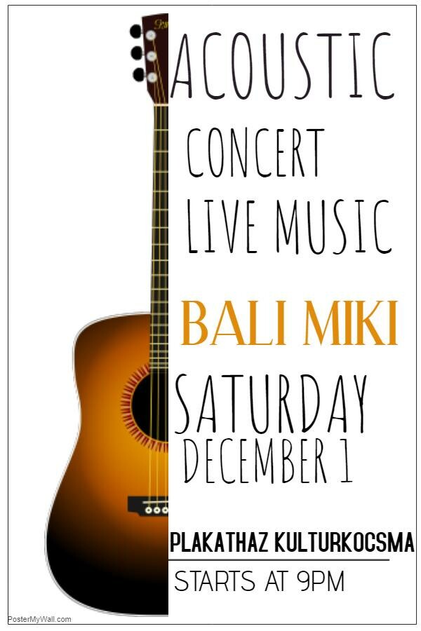 Bali Miki acoustic concert