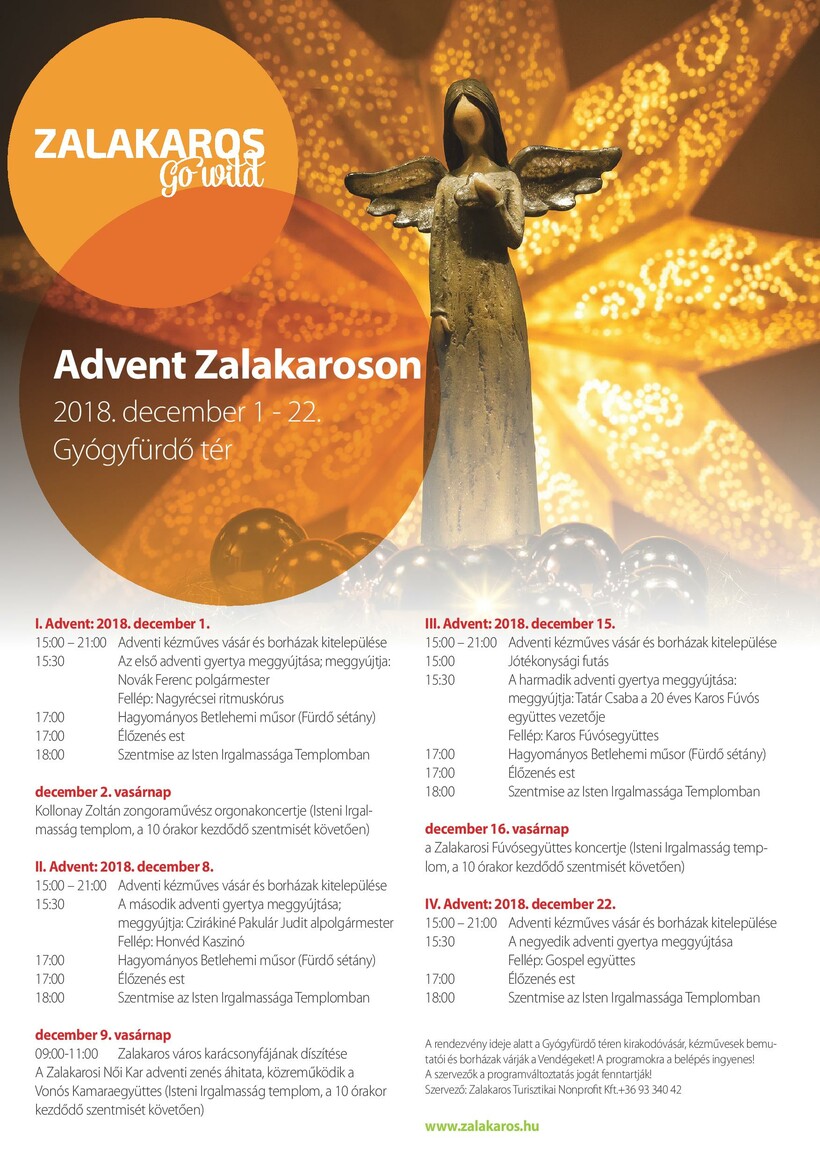 Adventi programok Zalakaroson