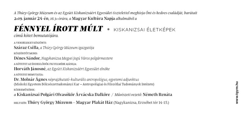 A magyar kultúra napja alkalmából - Fénnyel írott múlt
