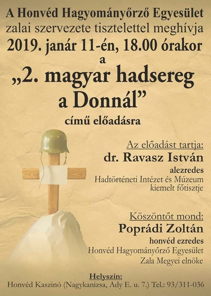 „2. Magyar hadsereg a Donnál”  – emlékest a doni tragédiáról