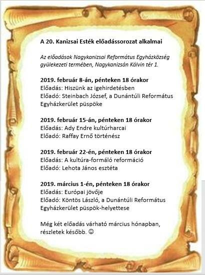 20. Kanizsai Esték