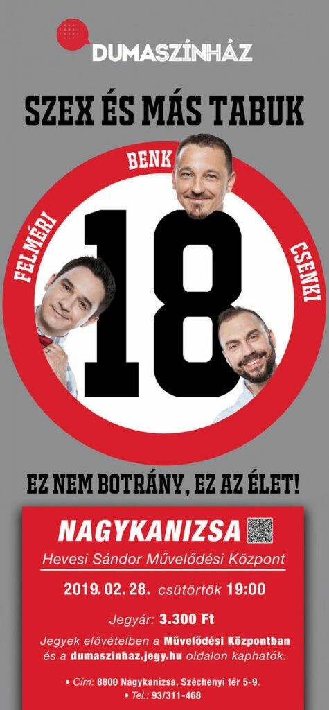 Dumaszínház Nagykanizsa - Szex és más tabuk. Ez nem botrány, ez az élet 