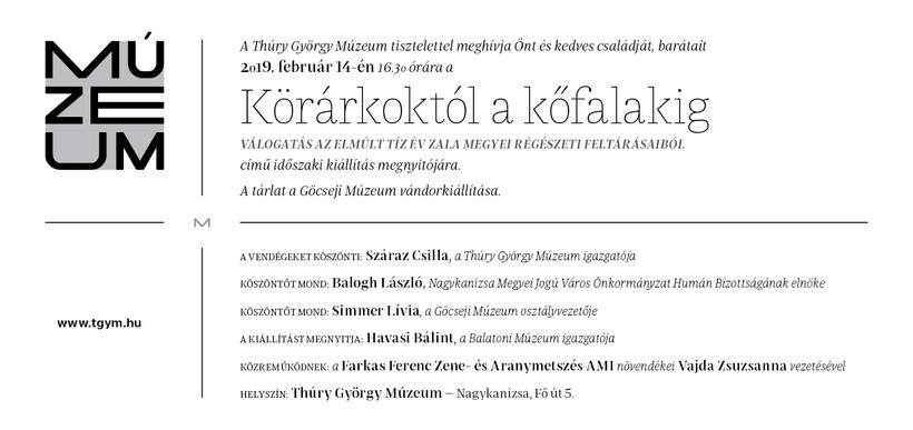 Körárkoktól a kőfalakig 