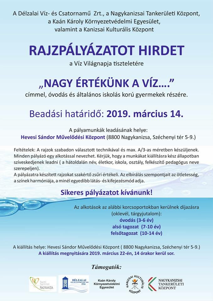 Nagy értékünk a víz - kiállítás
