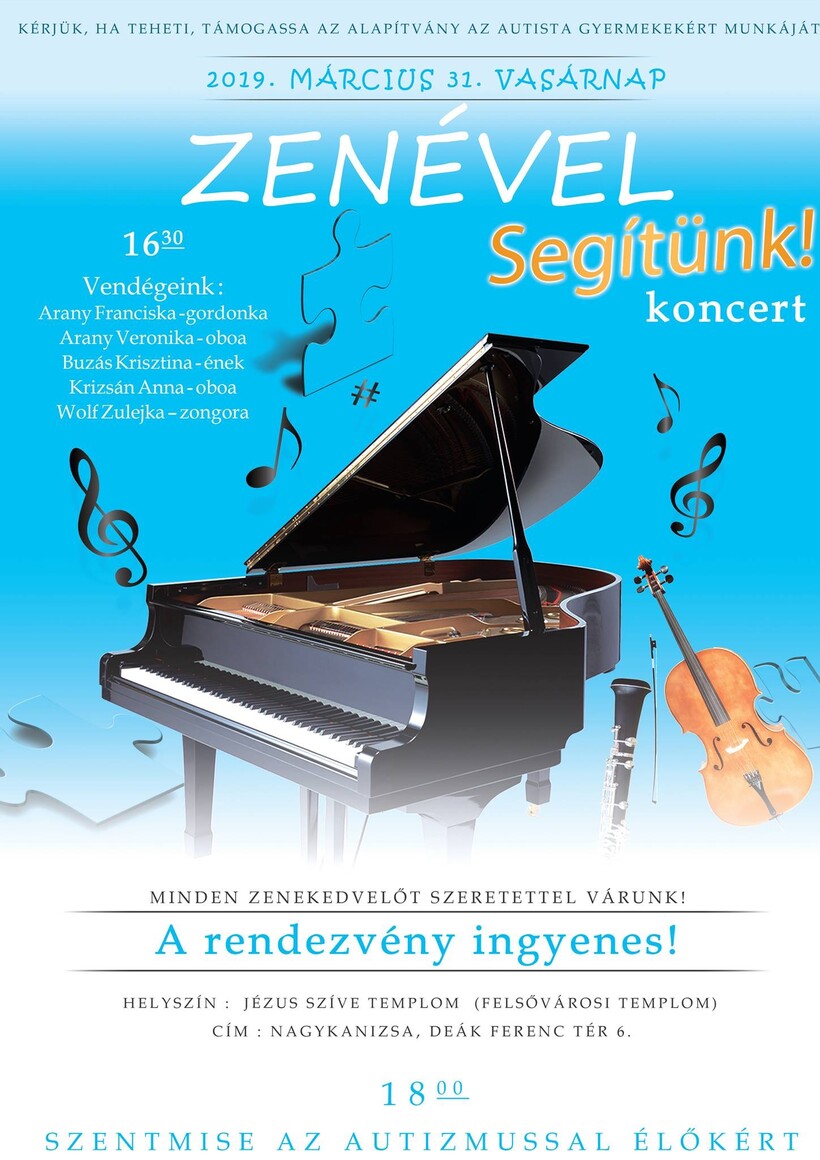 Zenével segítünk!