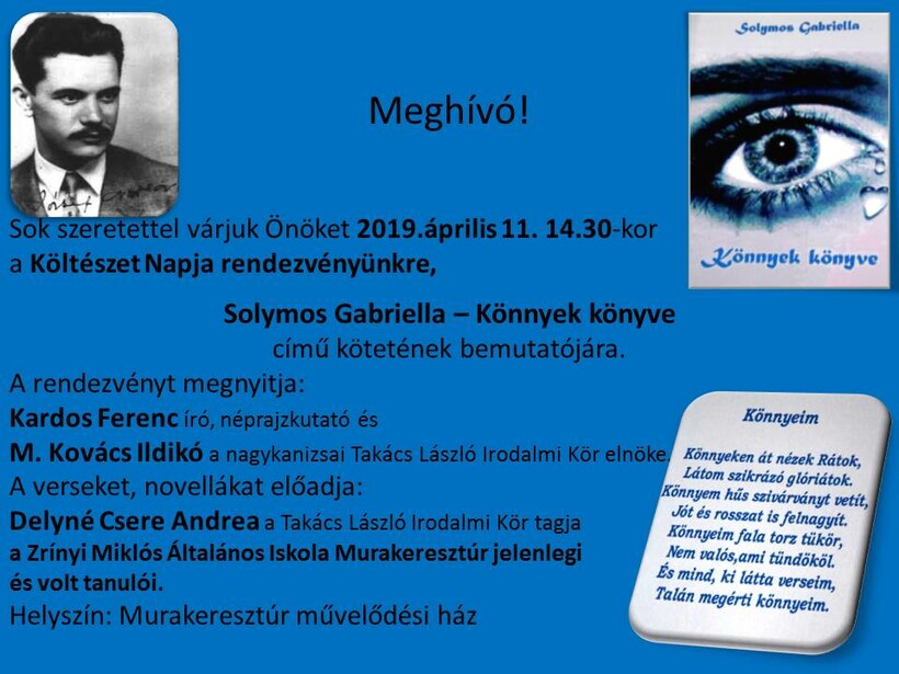 Költészet Napja - Murakeresztúr