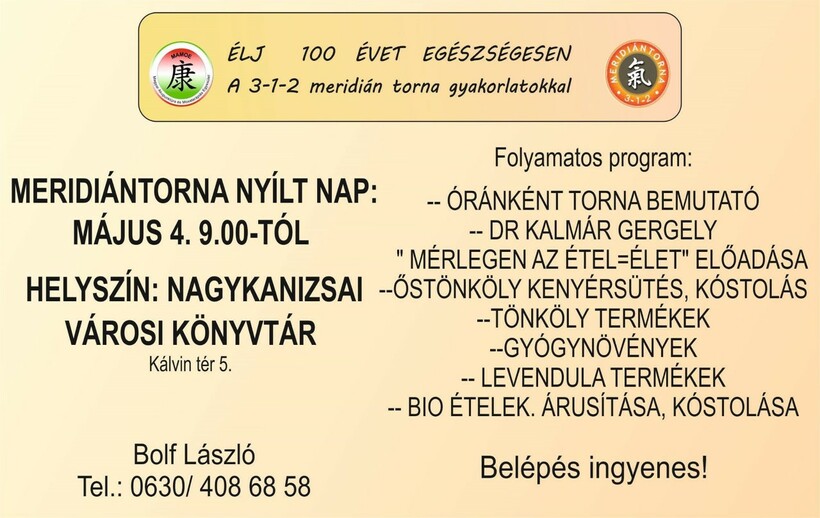 Meridián torna nyílt nap