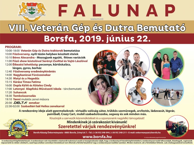 Falunap, valamint Veterán Gép és Dutra Bemutató