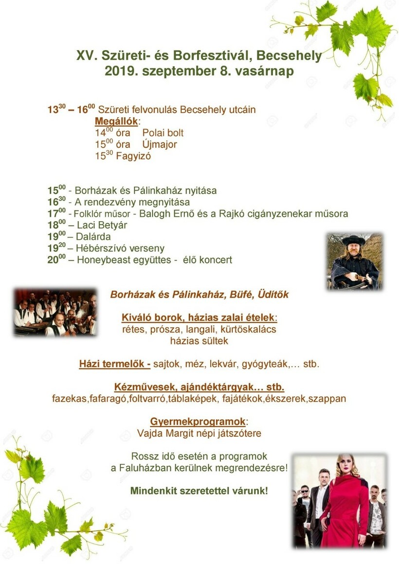 XV. Szüreti - és Borfesztivál