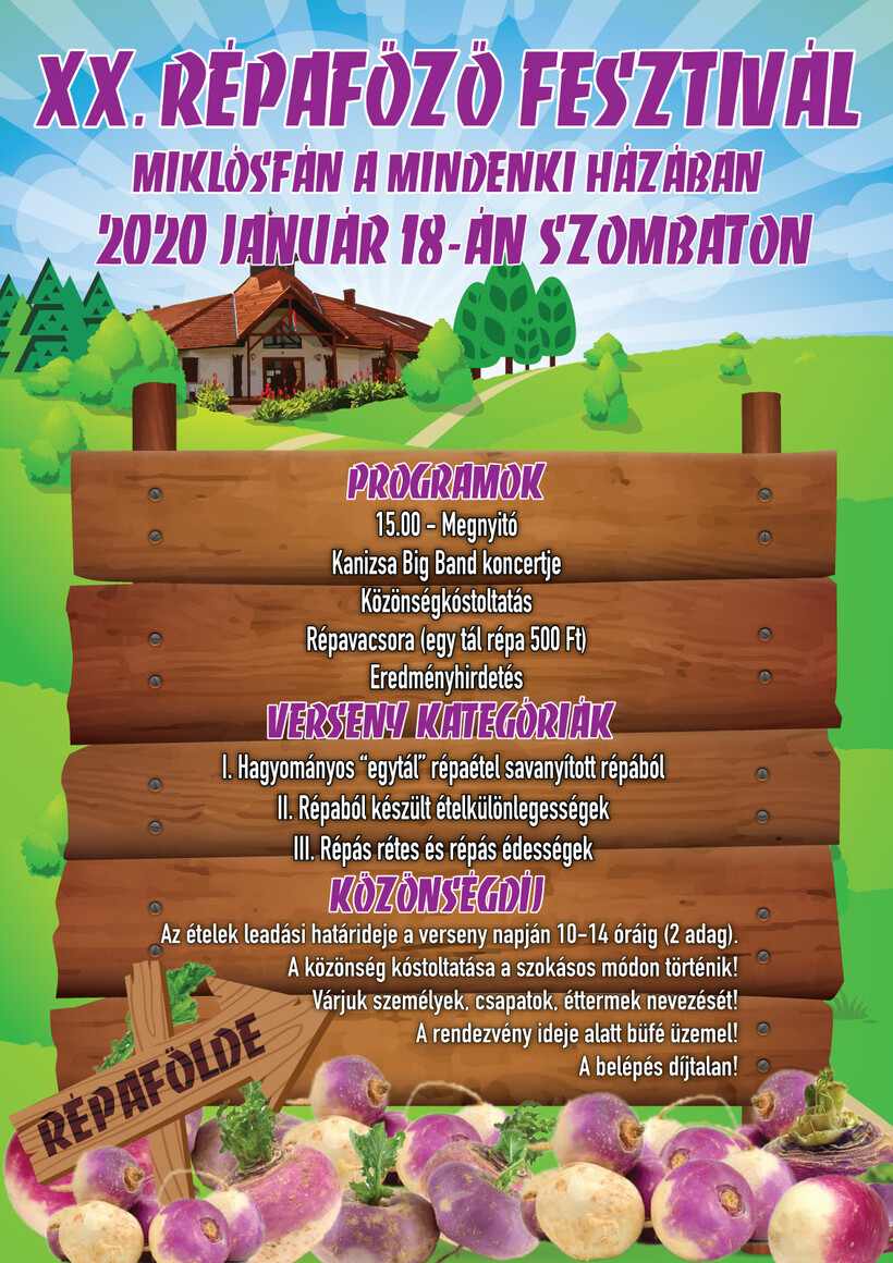 XX. MIKLÓSFAI RÉPAFŐZŐ FESZTIVÁL