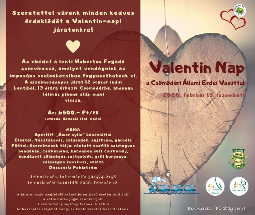 Valentin nap a kisvasúttal