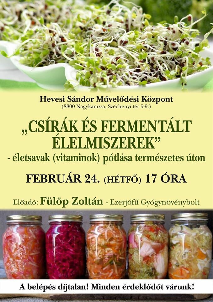 Csírák és fermentált élelmiszerek
