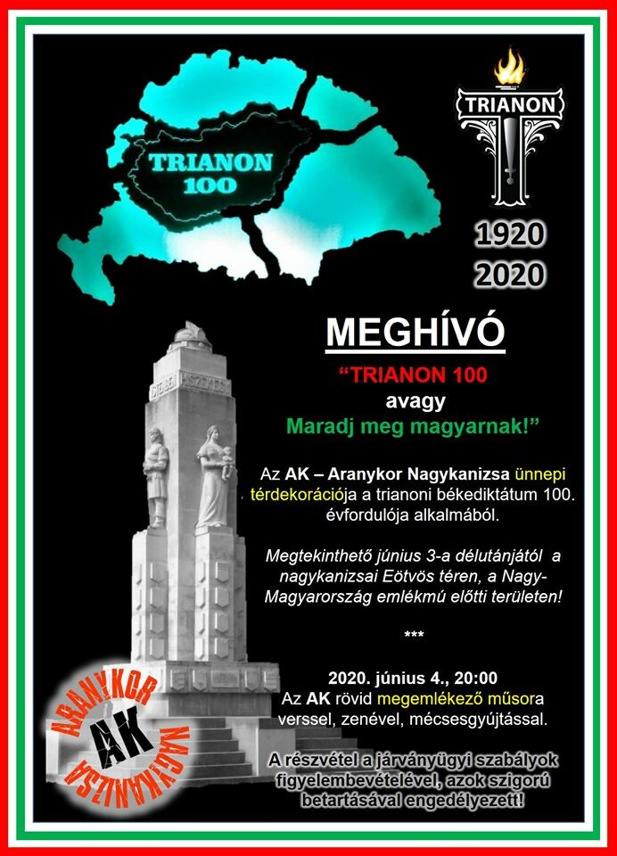Trianoni békediktátum 100. évfordulója 