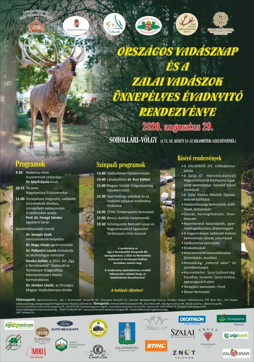 Zalai Vadászati Évadnyitó és Országos Vadásznap
