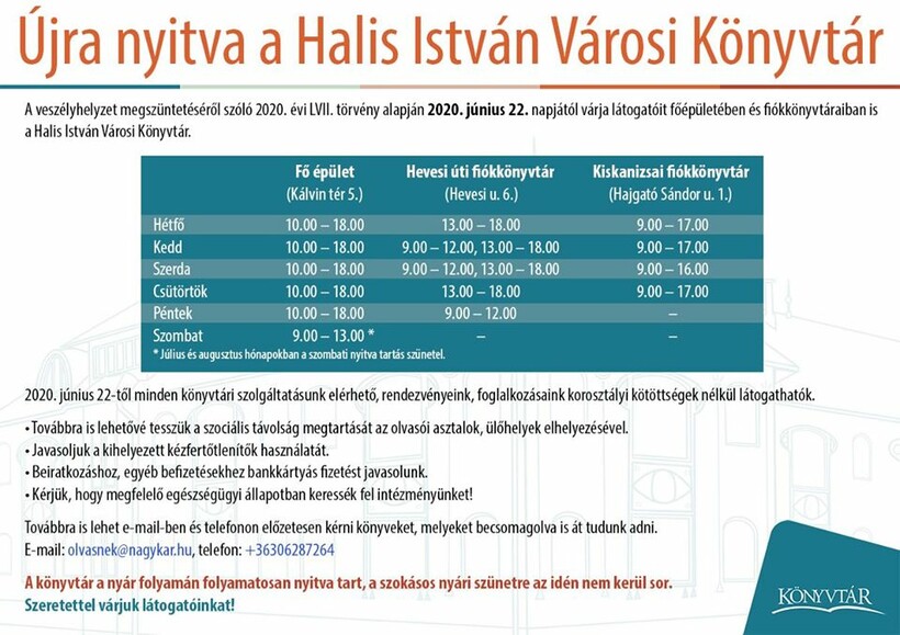 Újra nyitva a könyvtár