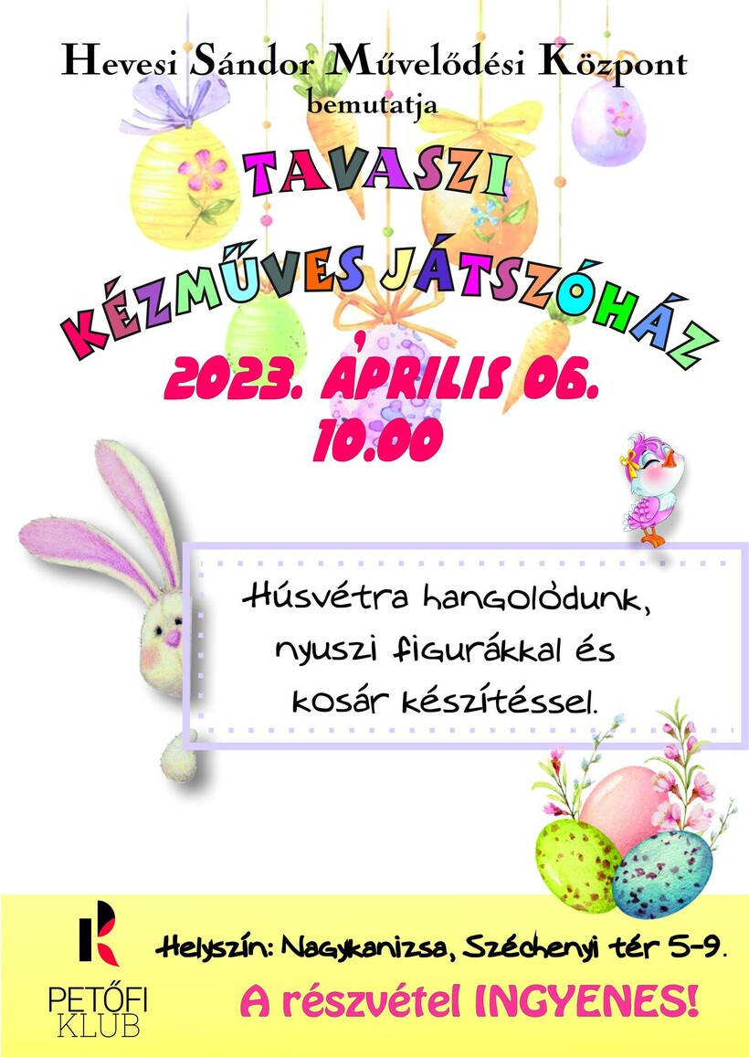 Tavaszi kézműves játszóház