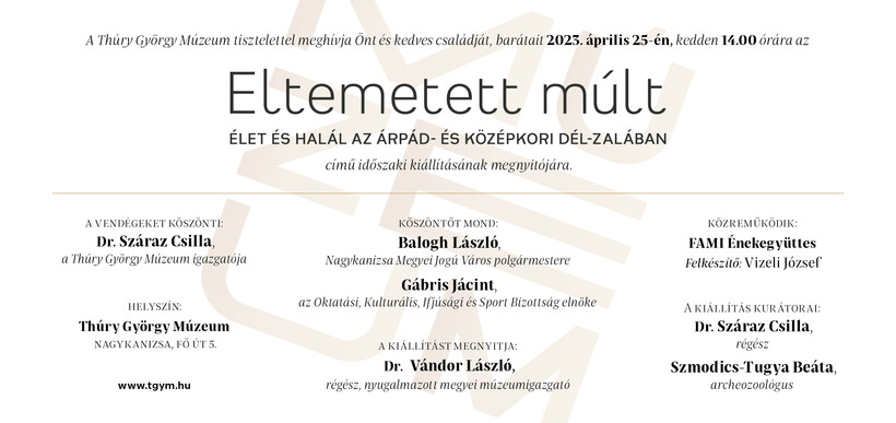 Eltemetett múlt - időszaki kiállítás