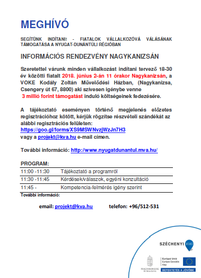 Segítünk indítani!