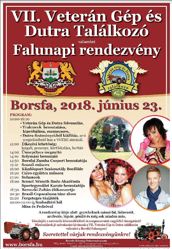 VII. Veterán Gép és Dutra Találkozó - Borsfa