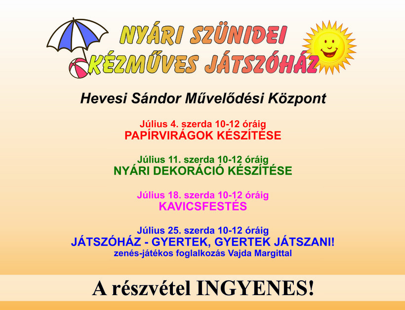 Kézműves játszóház 