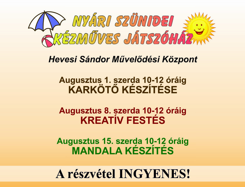 Kézműves játszóház