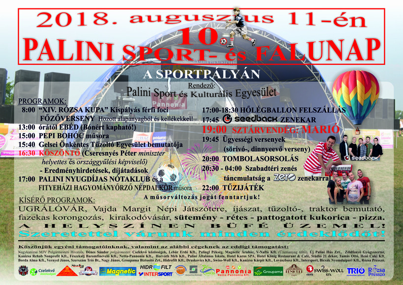 10. Palini Sport- és falunap