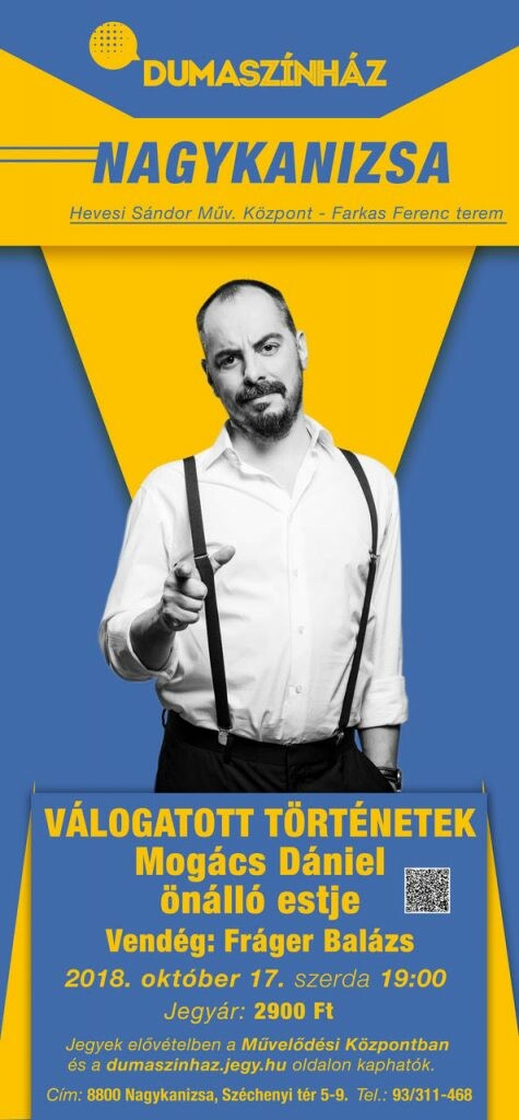 Válogatott történetek – Mogács Dániel önálló estje