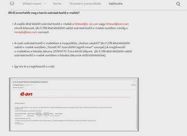 Hamis e-mailekkel próbálnak az E.ON nevében pénzt kicsalni