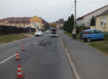 Tolatás közben ütöttek el egy kerékpárost Kanizsán 
