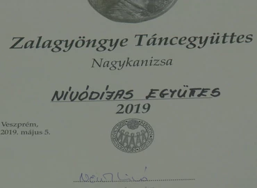 Nívódíjas lett a Zalagyöngye Táncegyüttes