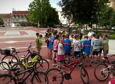 Kerékpáros tábor a Rozgonyi-iskolában