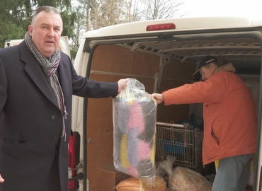 Teherautónyi adomány érkezett a csapi iskolába